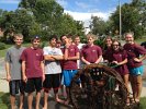 Crew team with the recovered wheel