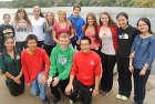 Students from Matignon High School's Key Club volunteered in Spy Pond Park.