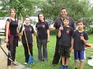 Charles DeVirgilio and students from the Zhen Ren Chuan Martial Arts Center