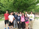 Betty Athanasoulas and the GOYA group from St. Athanasious Church posed for a quick photo after they volunteered for community service hours on a FSPP Work Day.