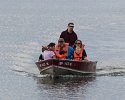 Arlington/Belmont Crew Team Boys Coach, Cian Noone, ferried people to and from Elizabeth Island on Fun Day 2017