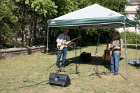 Joe Burns and the Swing Saw Boys, Ken Karnofsky and Chip Candy, provided lively music on Fun Day 2017