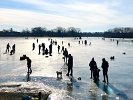 On January 23, it was a busy afternoon on frozen Spy Pond.