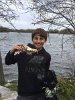 A youthful volunteer at Spy Pond Trails Day was very enthusiastic about taking the coyote skull he found to his science class.