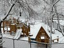 The storm on February 23 made the park look like a beautiful winter wonderland.