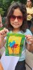 Opal Shrestha created a beautiful leaf print on Fun Day.