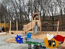 Older children 8-12 years old will enjoy this new, nature-based playground equipment.