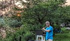 As the sun sets over Spy Pond, TeLiu fills the park with melodic flute music.