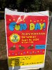 Georgia Hoffmann designed this very bright, eye-catching poster and flyers to publicize Fun Day all over Arlington.