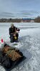 Chris explained setting up his ice fishing pole.