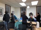 The FSPP was grateful to have use of the Mystic River Watershed Association’s headquarters space for our potluck and Annual Meeting space in which our members selected food from the potluck table.
