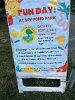 The colorful poster designed by Jenny Babon, FSPP Co-Chair for Communications and Outreach, advertised Fun Day for 3 weeks prior to Fun Day.