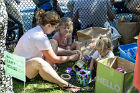 Adeline, Aileen, and Michelle covered boxes to entice fairies into the beautiful houses.